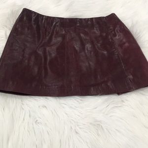 Leather skirt